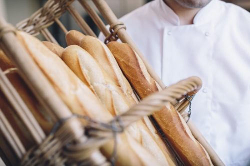 panificação - baguettes fotos cesta