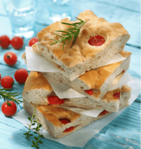 Focaccia com ervas provençais