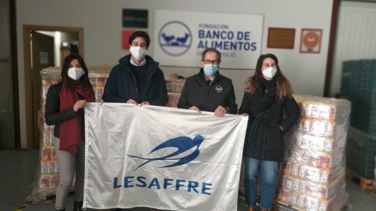 Doação da Lesaffre Ibérica para o banco de alimentos de Valladolid